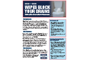 Wipes Block Your Drains Flyer