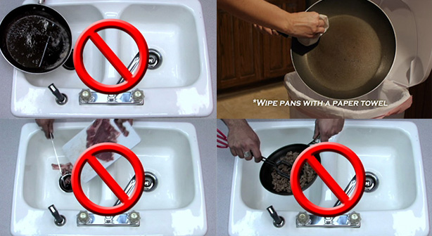 Do Not Put Fats Oils or Grease down your drain